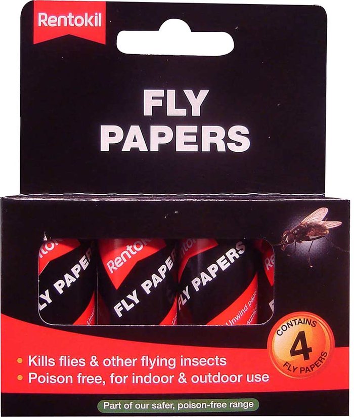 Tooled Up | Rentokil Rentokil Flypapers Pack of 4 Rentokil Rentokil Flypapers Pack of 4