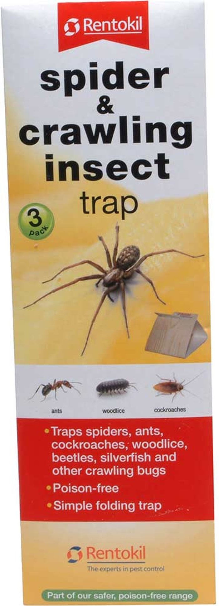 Tooled Up | Rentokil Rentokil Spider and Crawling Insect Trap Pack of 3 Rentokil Rentokil Spider and Crawling Insect Trap Pack of 3