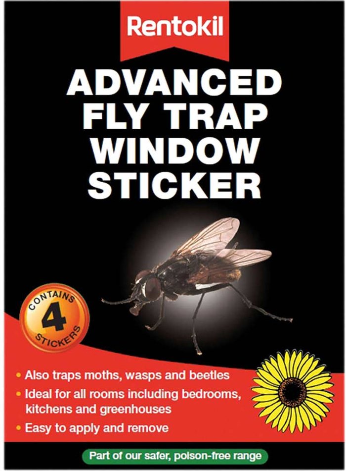Tooled Up | Rentokil Rentokil Advanced Window Fly Traps Pack of 4 Rentokil Rentokil Advanced Window Fly Traps Pack of 4