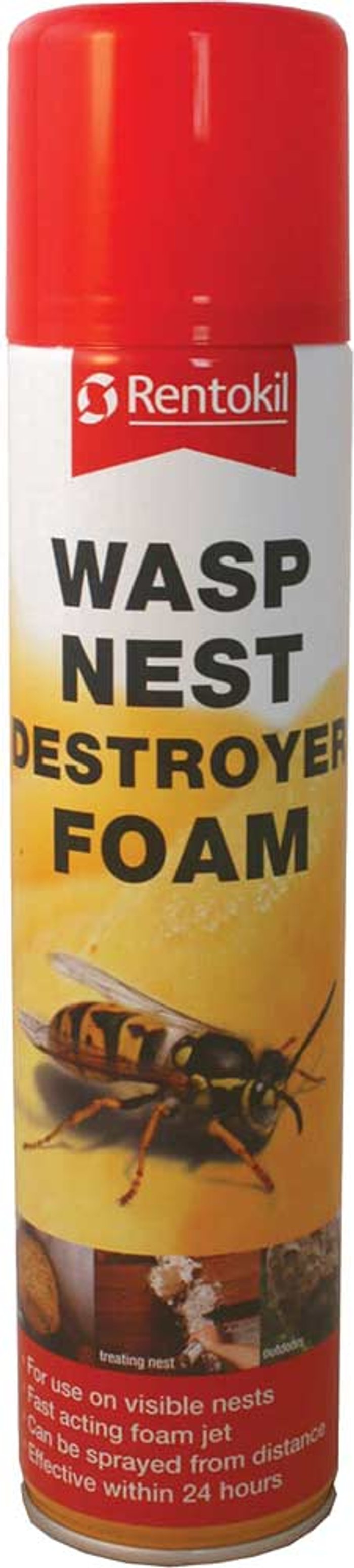 Tooled Up | Rentokil Rentokil Wasp Destroy Foam Aerosol 300ml Rentokil Rentokil Wasp Destroy Foam Aerosol 300ml