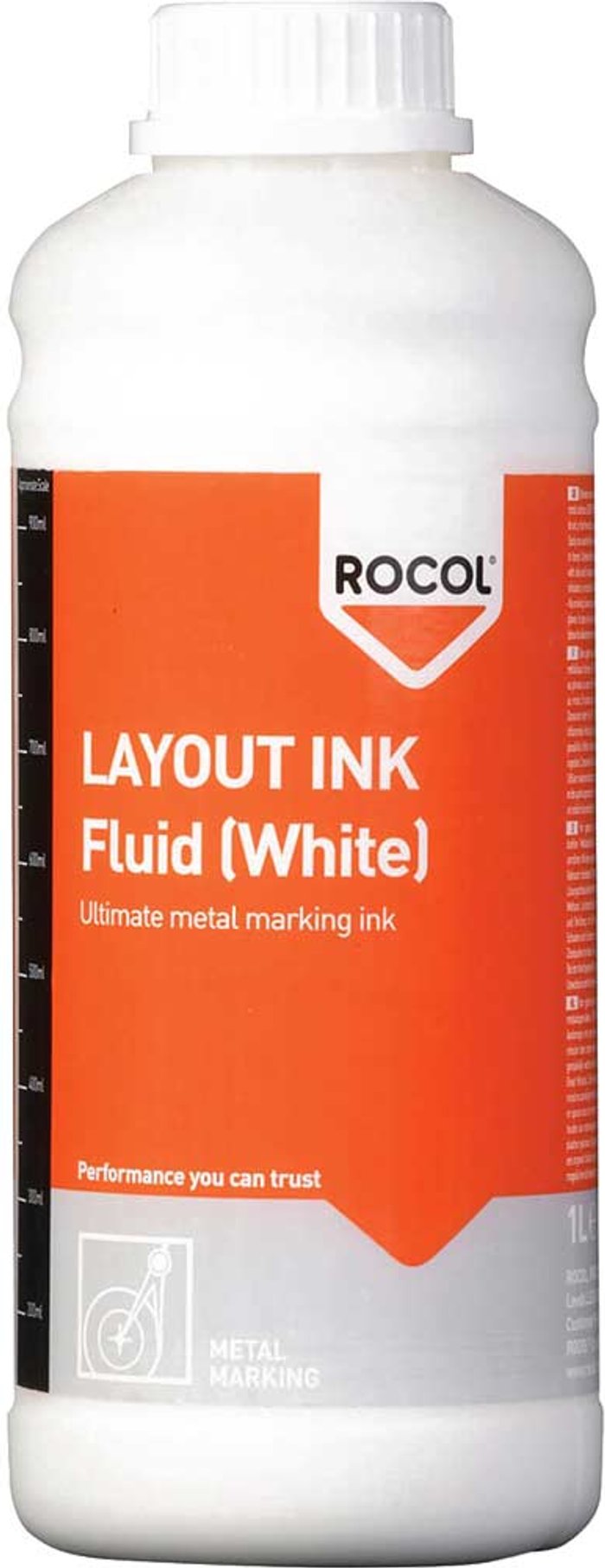 Tooled Up | Rocol Rocol Layout Ink Fluid White 1l Rocol Rocol Layout Ink Fluid White 1l