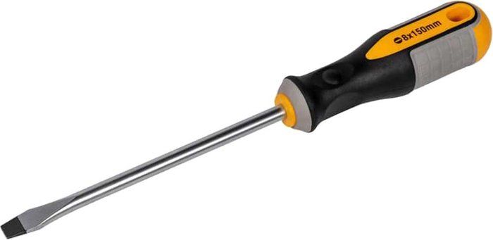 Tooled Up | Roughneck Roughneck Magnetic Flared Slotted Screwdriver 8mm 150mm Roughneck Roughneck Magnetic Flared Slotted Screwdriver 8mm 150mm