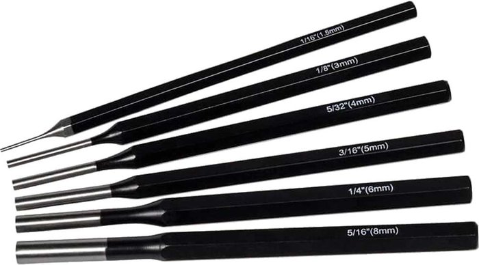 Tooled Up | Roughneck Roughneck 6 Piece Parallel Pin Punch Set Roughneck Roughneck 6 Piece Parallel Pin Punch Set
