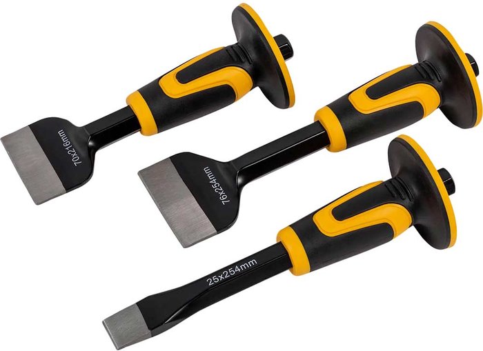 Tooled Up | Roughneck Roughneck 3 piece Chisel and Bolster Set Roughneck Roughneck 3 piece Chisel and Bolster Set