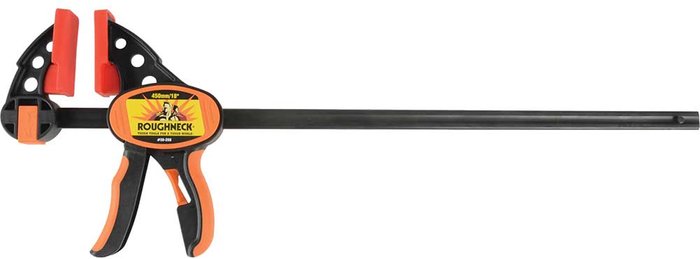 Tooled Up | Roughneck Roughneck Ratchet Clamp 457mm Black & Orange Roughneck Roughneck Ratchet Clamp 457mm Black & Orange