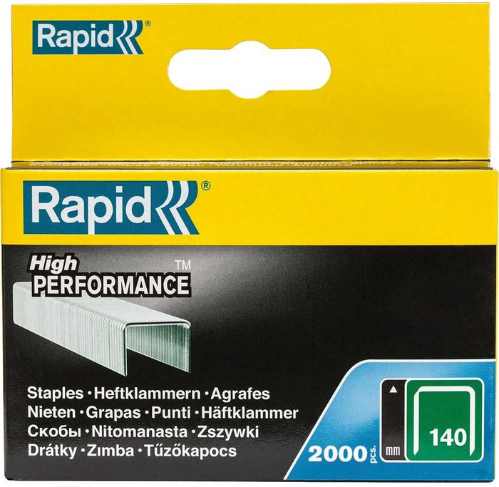 Tooled Up | Rapid Rapid Type 140 Galvanised Staples 6mm Pack of 2000 Rapid Rapid Type 140 Galvanised Staples 6mm Pack of 2000