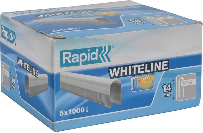 Tooled Up | Rapid Rapid 28 White Staples 14mm Pack of 5000 Rapid Rapid 28 White Staples 14mm Pack of 5000