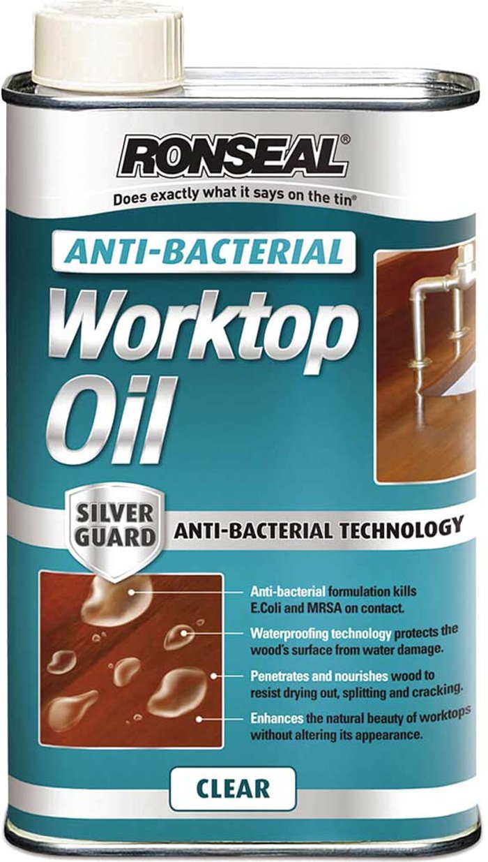 Tooled Up | Ronseal Ronseal Anti Bacterial Worktop Oil 1l Ronseal Ronseal Anti Bacterial Worktop Oil 1l