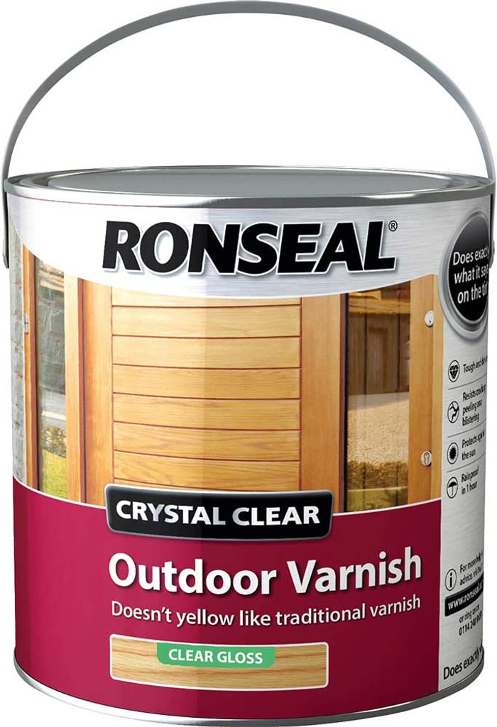 Tooled Up | Ronseal Ronseal Crystal Clear Outdoor Varnish Clear 750ml Ronseal Ronseal Crystal Clear Outdoor Varnish Clear 750ml