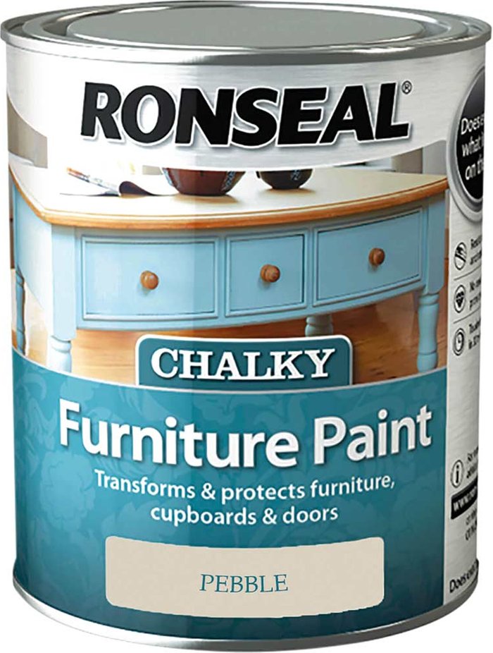 Tooled Up | Ronseal Ronseal Chalky Furniture Paint Pebble 750ml Ronseal Ronseal Chalky Furniture Paint Pebble 750ml