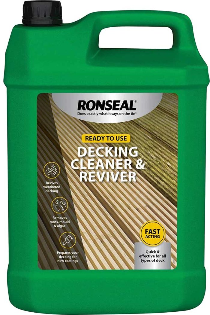 Tooled Up | Ronseal Ronseal Decking Cleaner & Reviver Clear 5L Ronseal Ronseal Decking Cleaner & Reviver Clear 5L