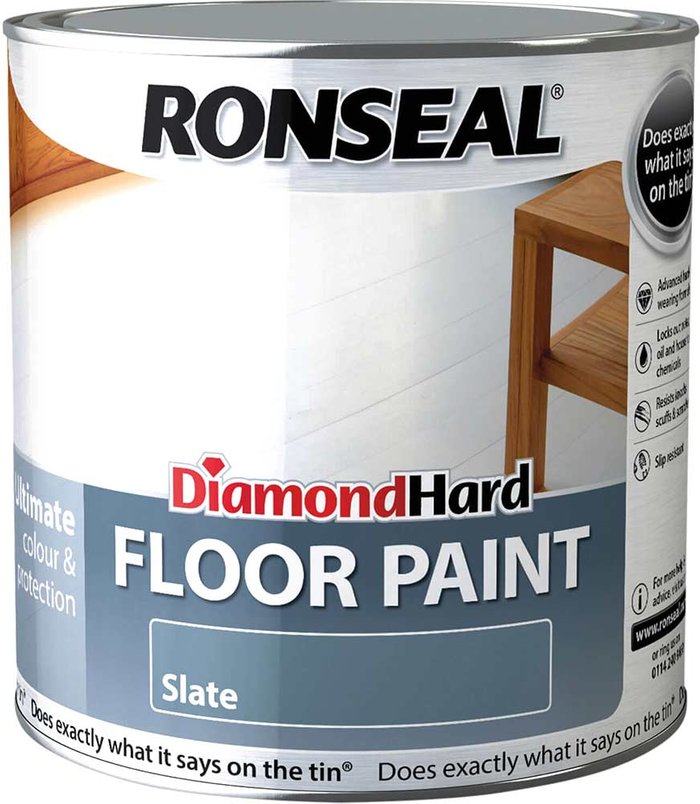 Tooled Up | Ronseal Ronseal Diamond Hard Floor Paint Slate 2.5l Ronseal Ronseal Diamond Hard Floor Paint Slate 2.5l