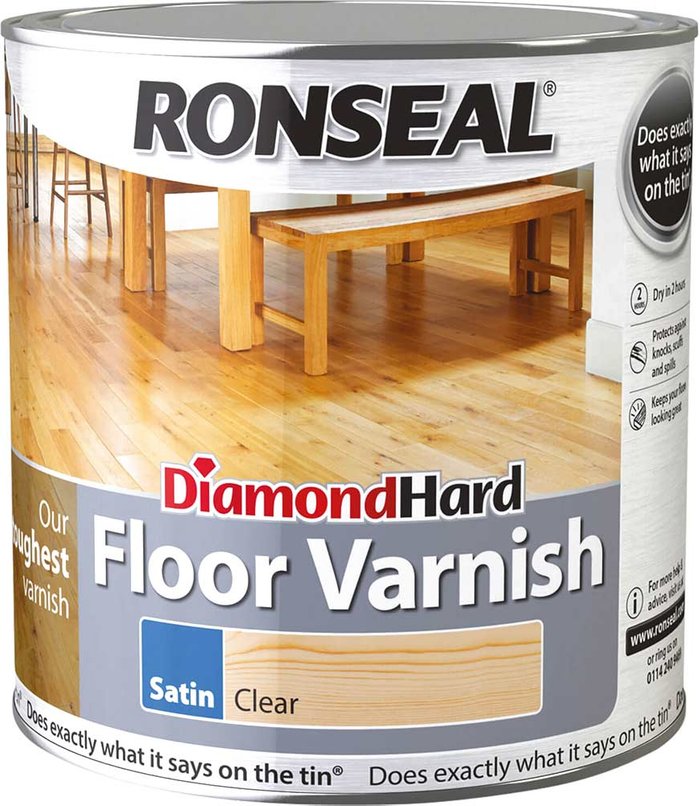 Tooled Up | Ronseal Ronseal Diamond Hard Floor Varnish 2.5l Gloss Ronseal Ronseal Diamond Hard Floor Varnish 2.5l Gloss