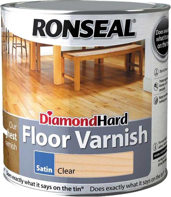 Tooled Up | Ronseal Ronseal Diamond Hard Floor Varnish 2.5l Satin Ronseal Ronseal Diamond Hard Floor Varnish 2.5l Satin