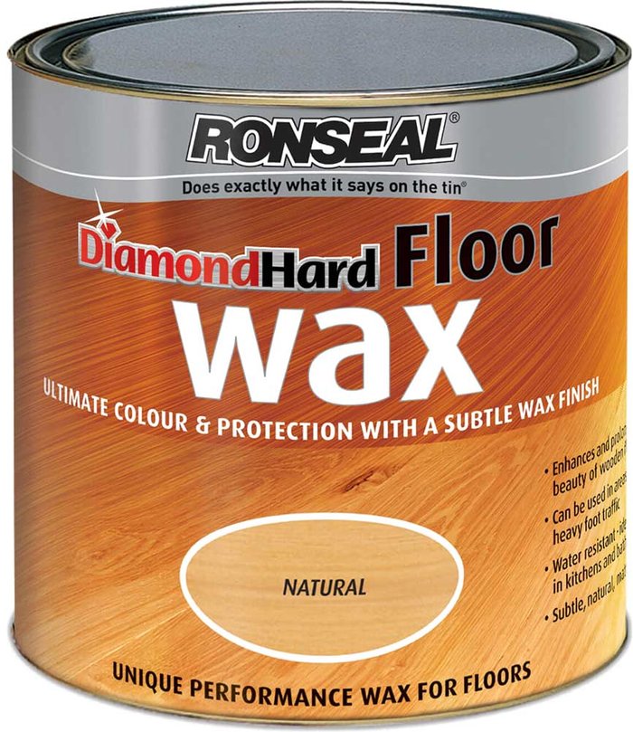 Tooled Up | Ronseal Ronseal Diamond Hard Floor Wax Natural Oak 2.5l Ronseal Ronseal Diamond Hard Floor Wax Natural Oak 2.5l