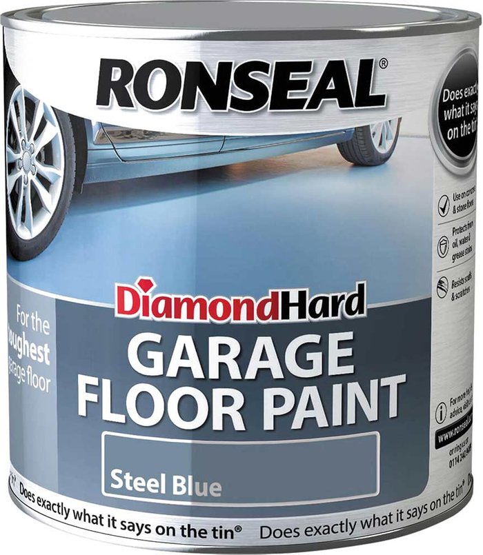 Tooled Up | Ronseal Ronseal Diamond Hard Garage Floor Paint Steel Blue 2.5l Ronseal Ronseal Diamond Hard Garage Floor Paint Steel Blue 2.5l