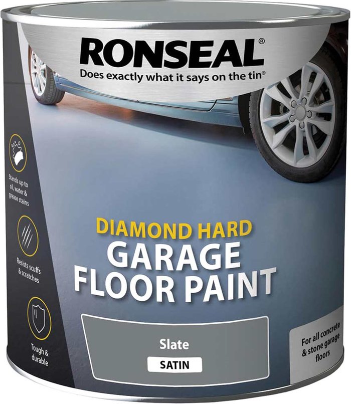 Tooled Up | Ronseal Ronseal Diamond Hard Garage Floor Paint Slate 2.5l Ronseal Ronseal Diamond Hard Garage Floor Paint Slate 2.5l