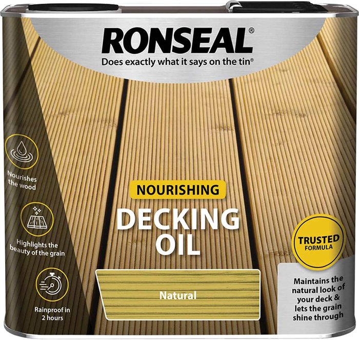 Tooled Up | Ronseal Ronseal Decking Oil Natural 2.5l Ronseal Ronseal Decking Oil Natural 2.5l