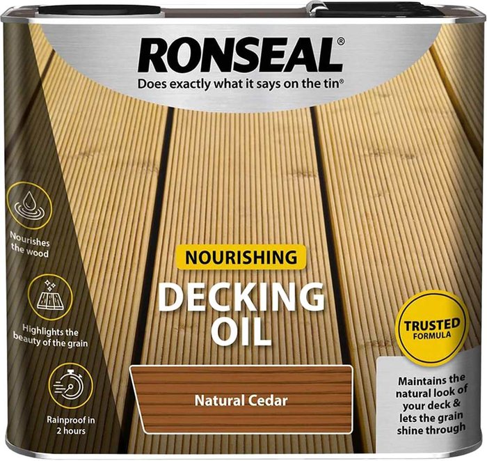 Tooled Up | Ronseal Ronseal Decking Oil Natural Cedar 2.5l Ronseal Ronseal Decking Oil Natural Cedar 2.5l