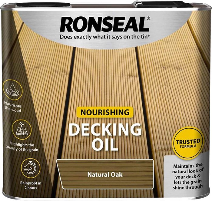 Tooled Up | Ronseal Ronseal Decking Oil Natural Oak 2.5l Ronseal Ronseal Decking Oil Natural Oak 2.5l