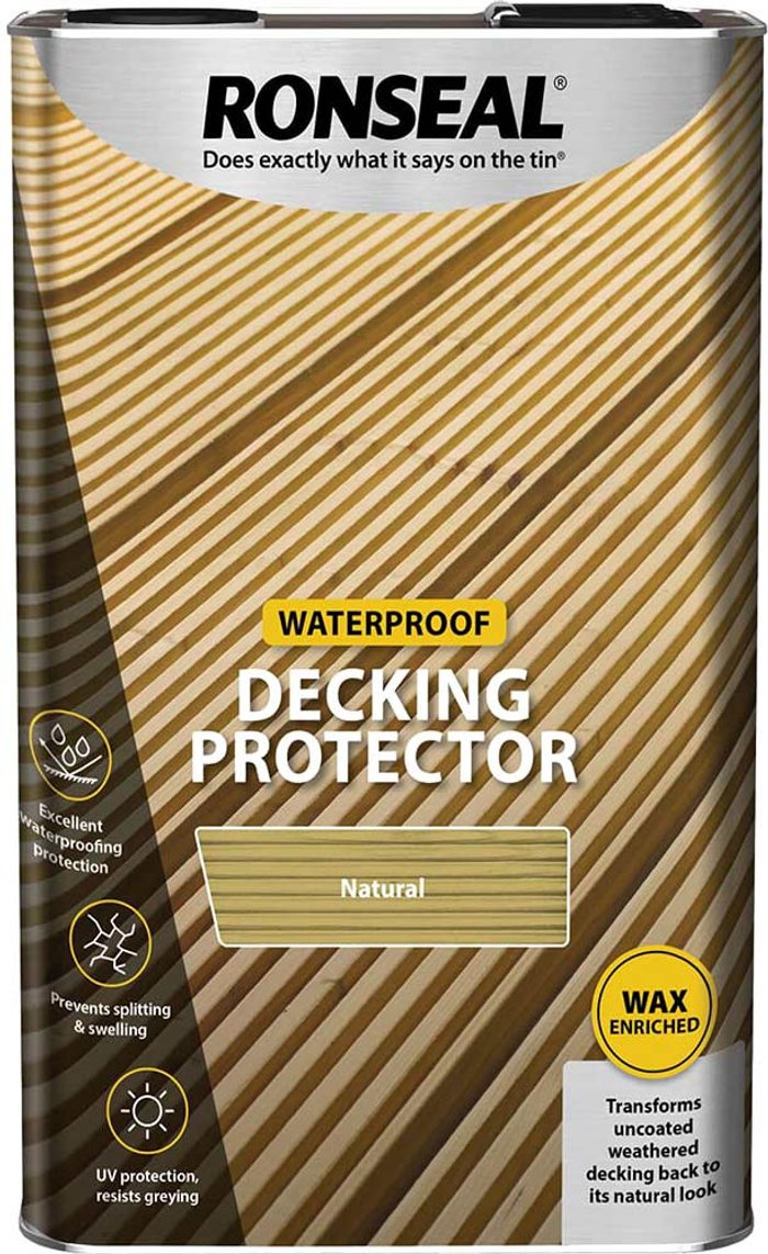 Tooled Up | Ronseal Ronseal Decking Protector Natural 5l Ronseal Ronseal Decking Protector Natural 5l