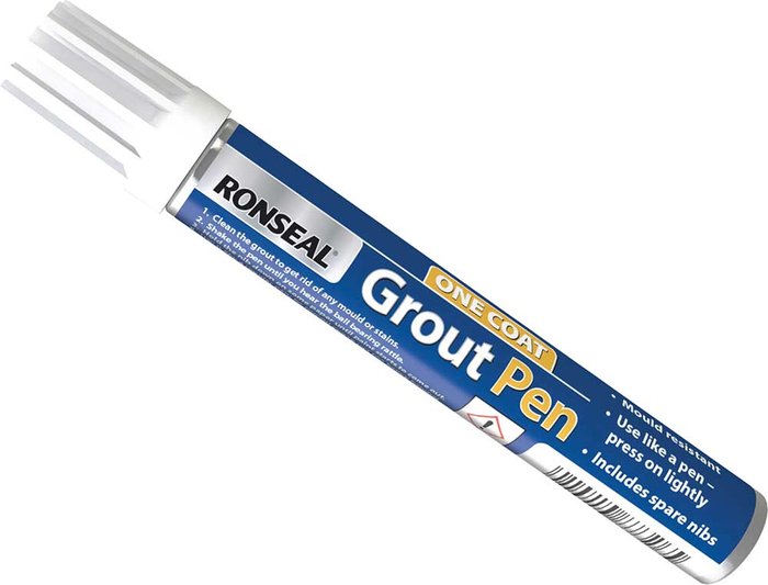 Tooled Up | Ronseal Ronseal One Coat Grout Pen White 7ml Ronseal Ronseal One Coat Grout Pen White 7ml