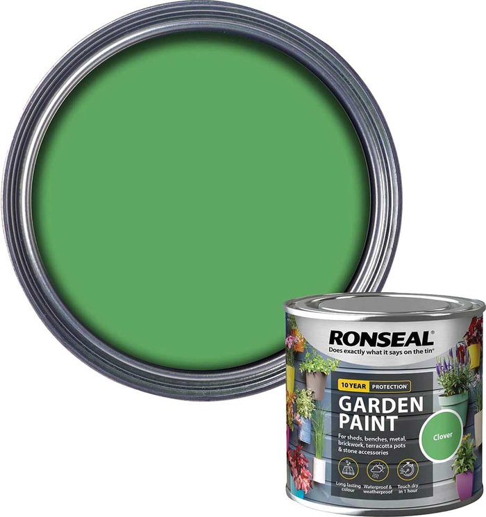 Tooled Up | Ronseal Ronseal General Purpose Garden Paint Clover 250ml Ronseal Ronseal General Purpose Garden Paint Clover 250ml