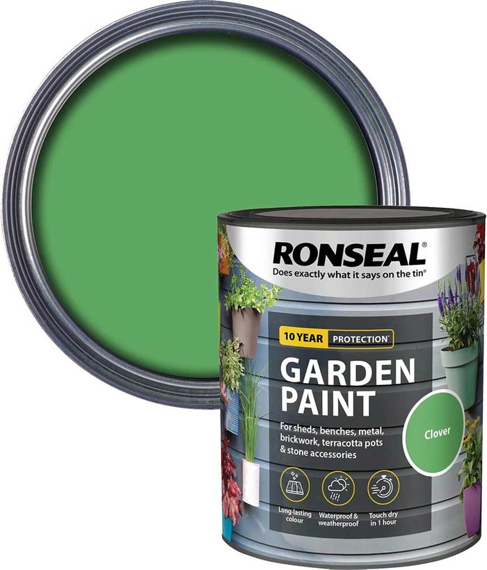 Tooled Up | Ronseal Ronseal General Purpose Garden Paint Clover 750ml Ronseal Ronseal General Purpose Garden Paint Clover 750ml