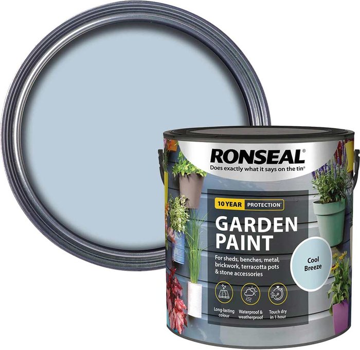 Tooled Up | Ronseal Ronseal General Purpose Garden Paint Cool Breeze 2.5l Ronseal Ronseal General Purpose Garden Paint Cool Breeze 2.5l