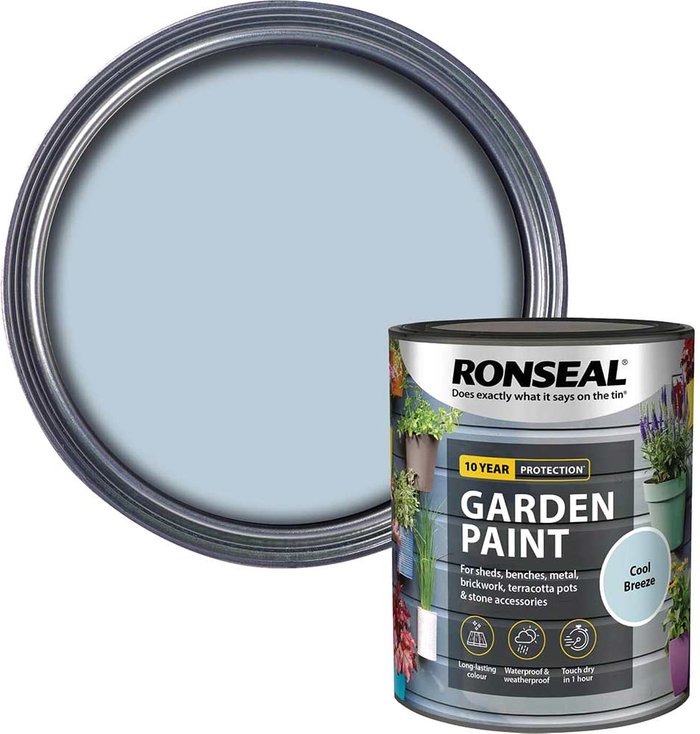 Tooled Up | Ronseal Ronseal General Purpose Garden Paint Cool Breeze 750ml Ronseal Ronseal General Purpose Garden Paint Cool Breeze 750ml