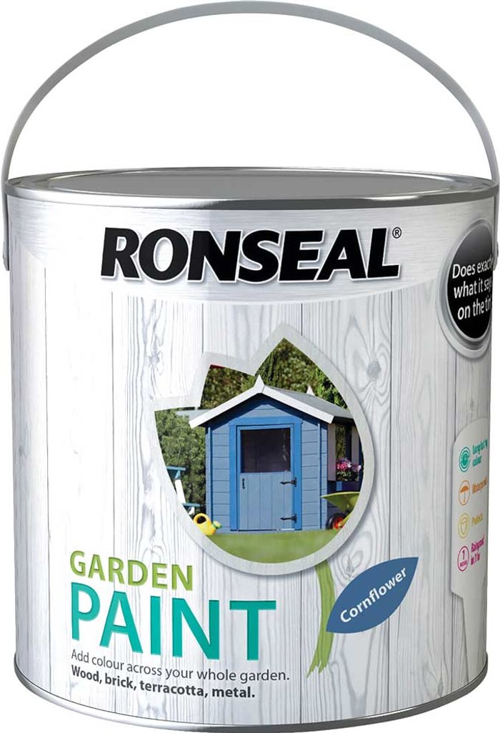 Tooled Up | Ronseal Ronseal General Purpose Garden Paint Cornflower 2.5l Ronseal Ronseal General Purpose Garden Paint Cornflower 2.5l