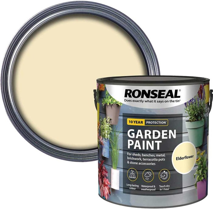 Tooled Up | Ronseal Ronseal General Purpose Garden Paint Elderflower 2.5l Ronseal Ronseal General Purpose Garden Paint Elderflower 2.5l