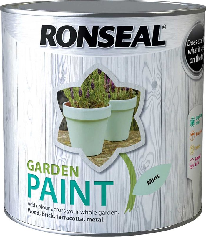Tooled Up | Ronseal Ronseal General Purpose Garden Paint Mint 2.5l Ronseal Ronseal General Purpose Garden Paint Mint 2.5l