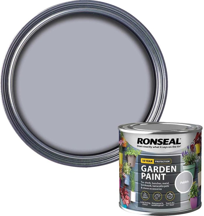 Tooled Up | Ronseal Ronseal General Purpose Garden Paint Pebble 250ml Ronseal Ronseal General Purpose Garden Paint Pebble 250ml