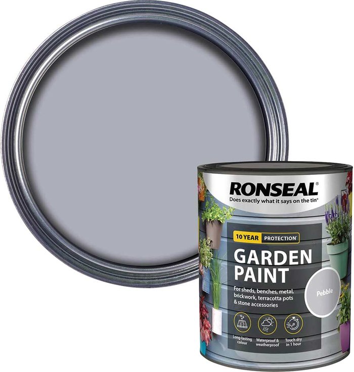 Tooled Up | Ronseal Ronseal General Purpose Garden Paint Pebble 750ml Ronseal Ronseal General Purpose Garden Paint Pebble 750ml