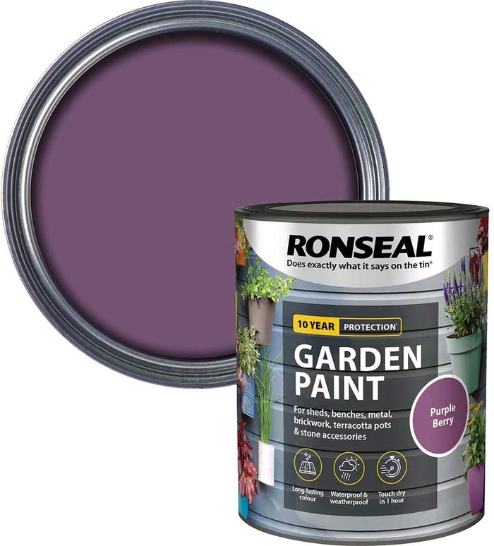 Tooled Up | Ronseal Ronseal General Purpose Garden Paint Purple Berry 750ml Ronseal Ronseal General Purpose Garden Paint Purple Berry 750ml