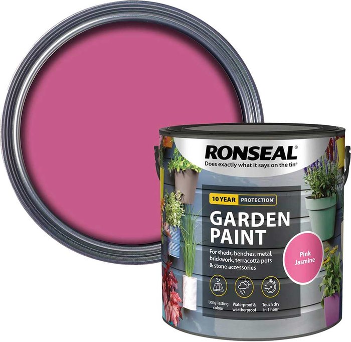 Tooled Up | Ronseal Ronseal General Purpose Garden Paint Pink Jasmine 2.5l Ronseal Ronseal General Purpose Garden Paint Pink Jasmine 2.5l