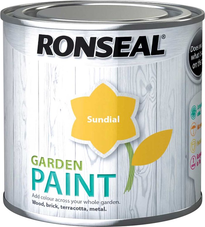 Tooled Up | Ronseal Ronseal General Purpose Garden Paint Sundial 250ml Ronseal Ronseal General Purpose Garden Paint Sundial 250ml