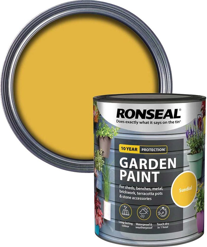 Tooled Up | Ronseal Ronseal General Purpose Garden Paint Sundial 750ml Ronseal Ronseal General Purpose Garden Paint Sundial 750ml