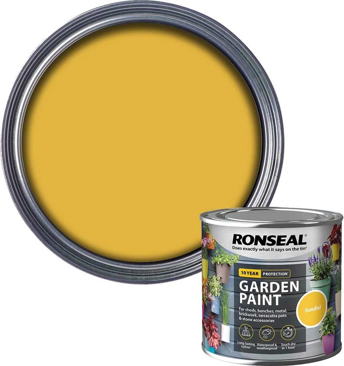 Tooled Up | Ronseal Ronseal General Purpose Garden Paint Sunburst 250ml Ronseal Ronseal General Purpose Garden Paint Sunburst 250ml