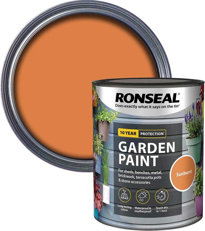 Tooled Up | Ronseal Ronseal General Purpose Garden Paint Sunburst 750ml Ronseal Ronseal General Purpose Garden Paint Sunburst 750ml