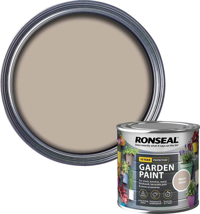 Tooled Up | Ronseal Ronseal General Purpose Garden Paint Warm Stone 250ml Ronseal Ronseal General Purpose Garden Paint Warm Stone 250ml