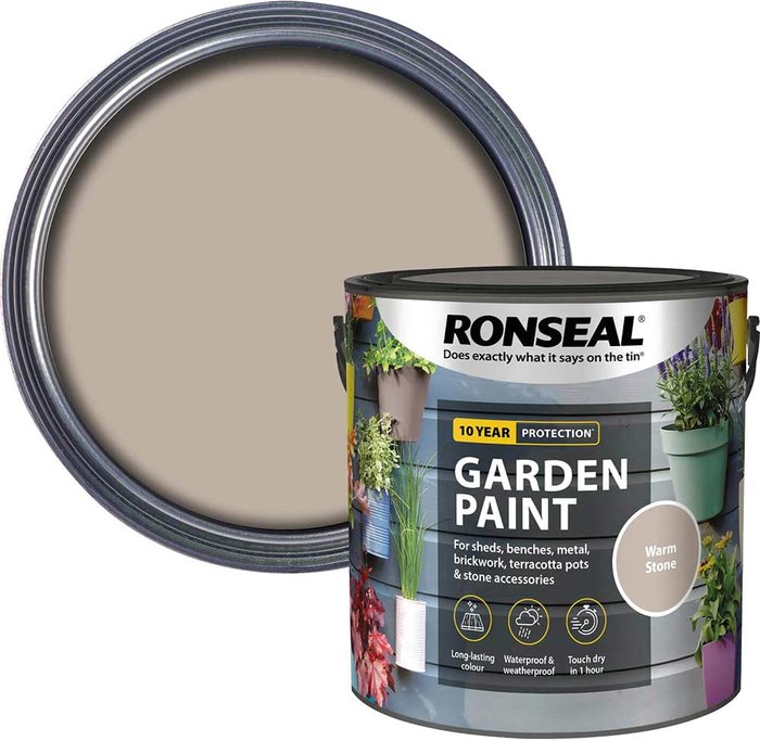 Tooled Up | Ronseal Ronseal General Purpose Garden Paint Warm Stone 2.5l Ronseal Ronseal General Purpose Garden Paint Warm Stone 2.5l