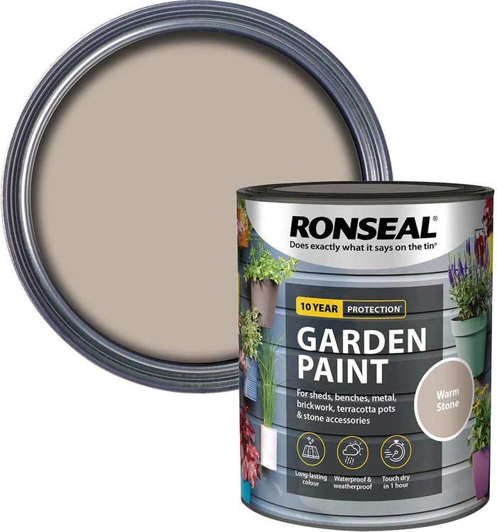 Tooled Up | Ronseal Ronseal General Purpose Garden Paint Warm Stone 750ml Ronseal Ronseal General Purpose Garden Paint Warm Stone 750ml