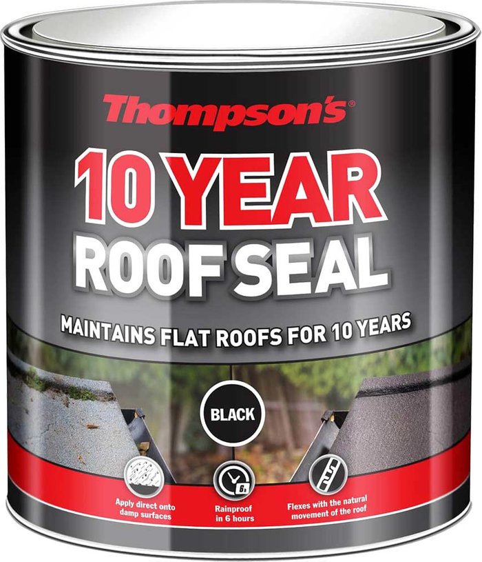 Tooled Up | Ronseal Ronseal Thompsons High Performance Roof Seal 4l Black Ronseal Ronseal Thompsons High Performance Roof Seal 4l Black