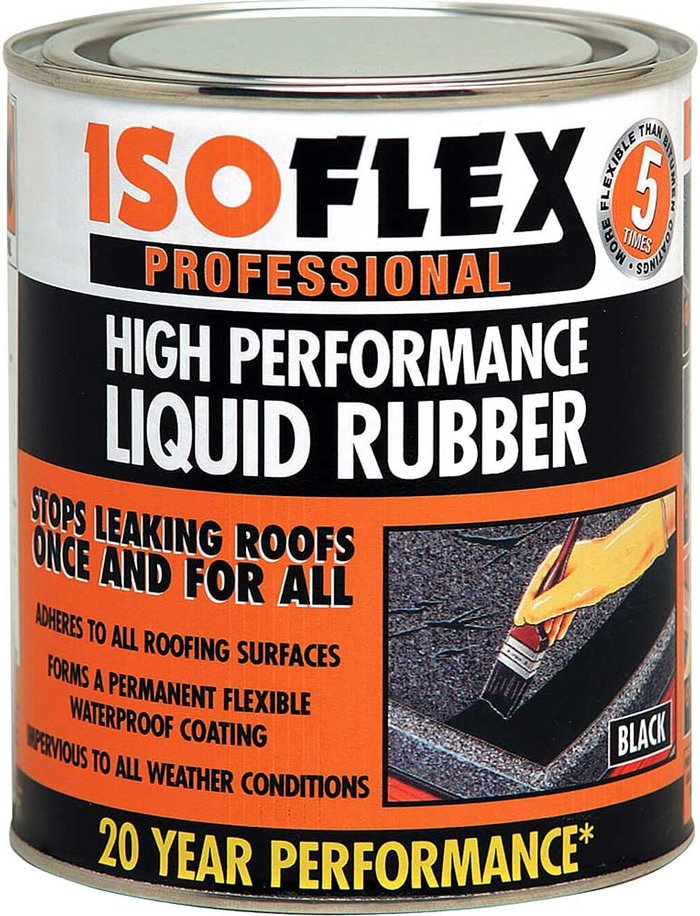 Tooled Up | Ronseal Ronseal Isoflex Liquid Rubber Black 2.1l Ronseal Ronseal Isoflex Liquid Rubber Black 2.1l