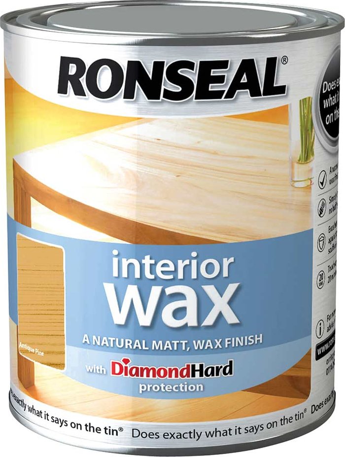 Tooled Up | Ronseal Ronseal Interior Wax Antique Pine 750ml Ronseal Ronseal Interior Wax Antique Pine 750ml