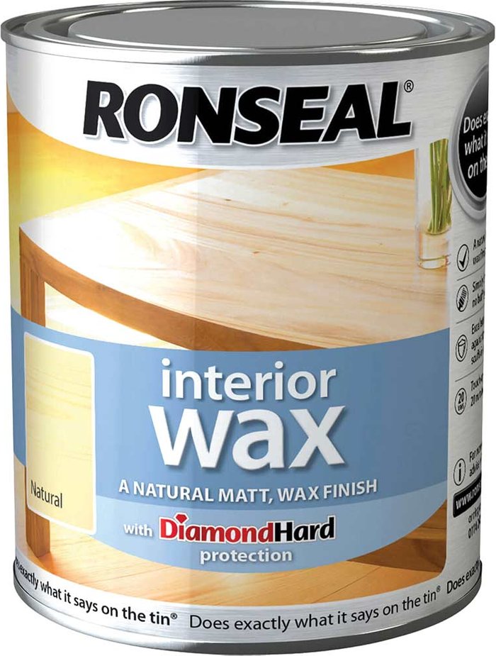 Tooled Up | Ronseal Ronseal Interior Wax Natural 750ml Ronseal Ronseal Interior Wax Natural 750ml
