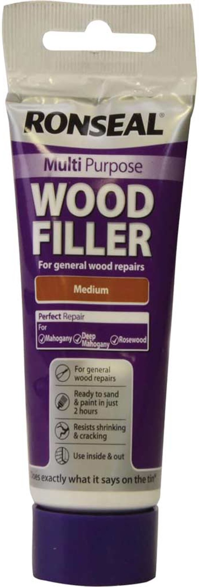 Tooled Up | Ronseal Ronseal Multi Purpose Wood Filler Tube Medium 100g Ronseal Ronseal Multi Purpose Wood Filler Tube Medium 100g