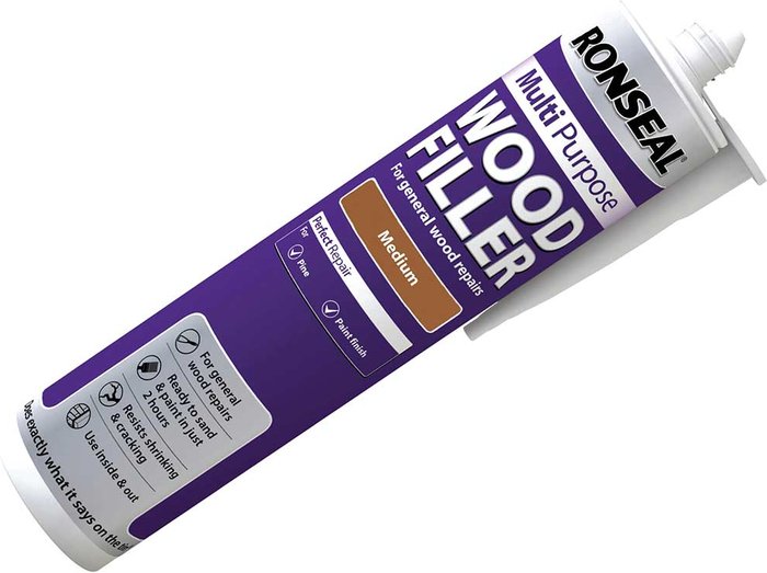 Tooled Up | Ronseal Ronseal Multi Purpose Wood Filler Cartridge Medium 310ml Ronseal Ronseal Multi Purpose Wood Filler Cartridge Medium 310ml